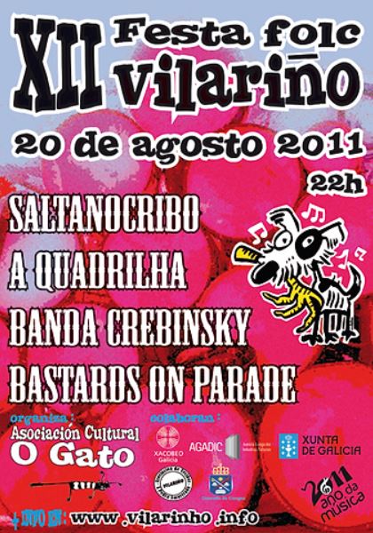 FESTIVAL FOLK VILARIÑO Cartaz edicion 2011